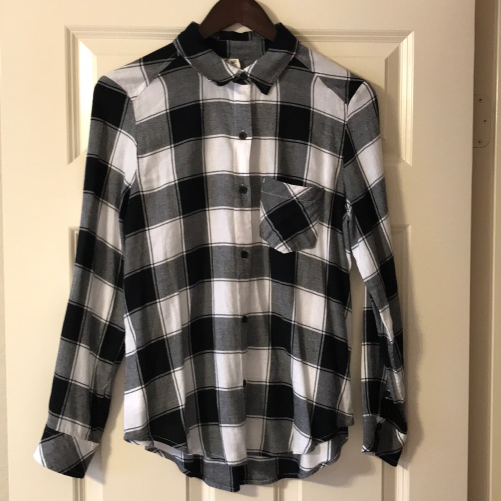 BP from Nordstrom.  Buffalo plaid top